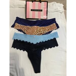 NWT Victoria’s Secret Thong & Cheeky Panty Bundle Size L Mixed Styles